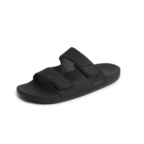 REEF Men's Tradewind Cushion Slides, Adjustable Straps, Ultra Soft Footbed