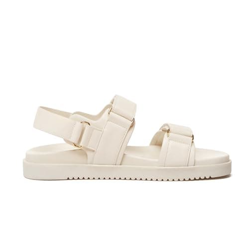 Rihero Women's Comfortable Flat Sandals with Adjustable Straps