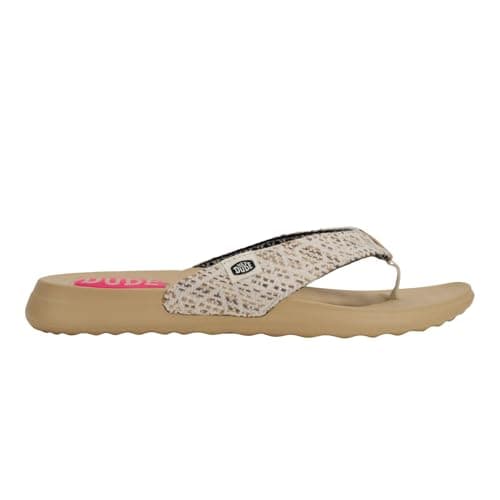 Hey Dude Christi Flip Women's Baja Blue/Pink/Multi Size 5 Sandals