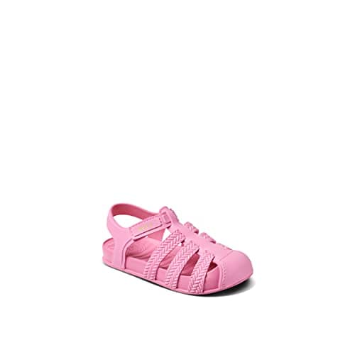 REEF Kids' Water Friendly Beachy Fisherman Sandal, Adjustable Velcro Strap