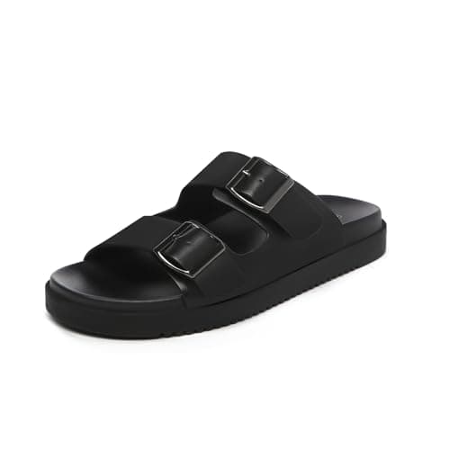 Rihero Women's Comfortable Flat Sandals with Adjustable Straps