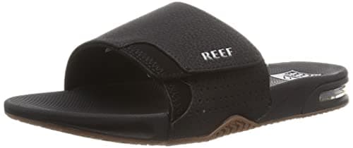 REEF Men's Fanning Slide Sandal, Arch Support, Durable Outsole, Water Friendly