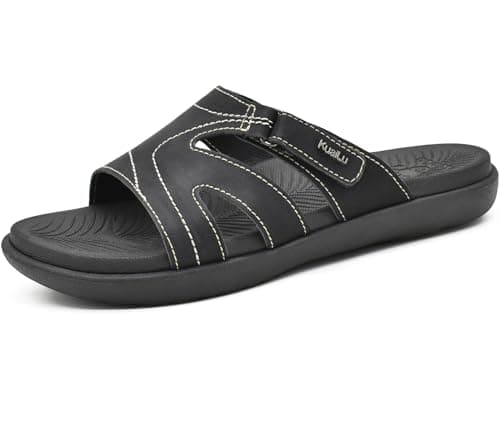 KuaiLu Women's Fashion Orthotic Yoga Mat Slides with Arch Support