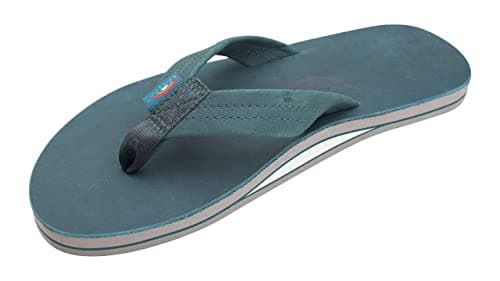 Men's Premier Leather Single Layer Rainbow Sandals