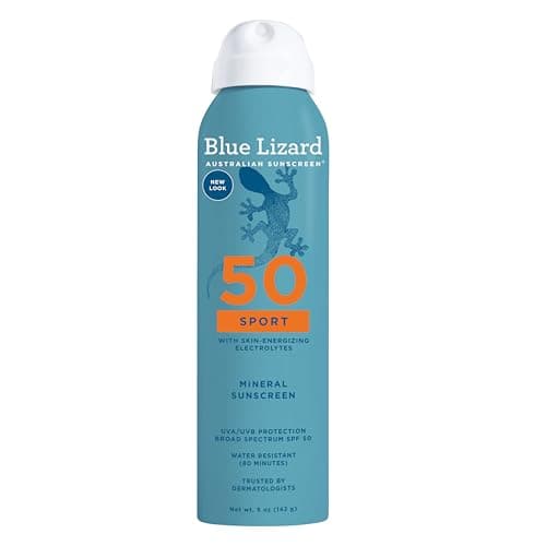 BLUE LIZARD Sport Mineral Sunscreen SPF 50+ Broad-Spectrum UVA/UVB Protection