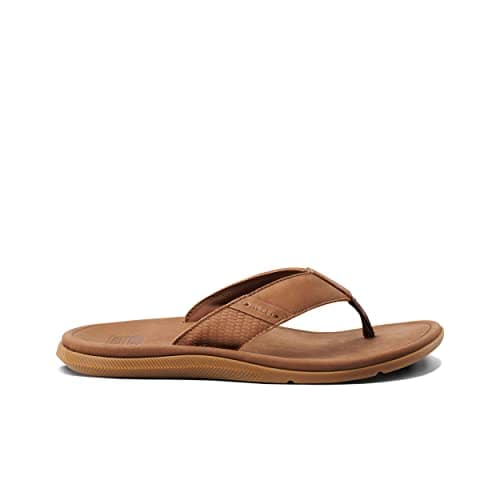 REEF Men's Leather Santa Ana Flip Flop - Classic Comfort