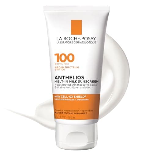 La Roche-Posay Anthelios Melt-In Milk SPF 100, Broad Spectrum Antioxidants, Oil Free, Sun Sensitive Skin