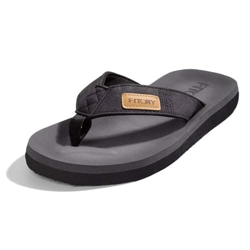 FITORY Men's Comfortable Flip-Flops for Beach and Slippers