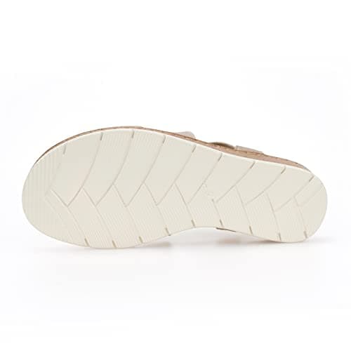 VJHComfort Women's Slip-On Elastic Ankle Strap Slingback Sandals