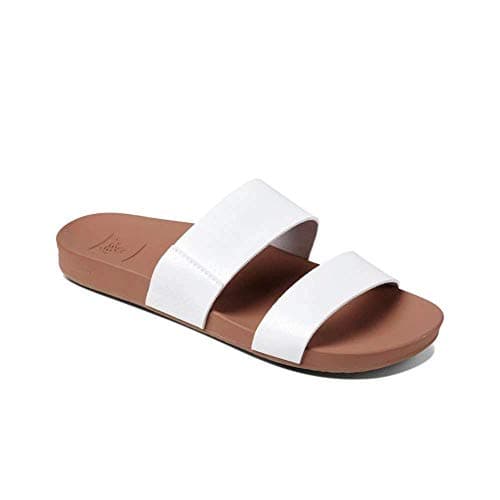 REEF Women's Vista Slide Sandal, Vegan Leather Strap