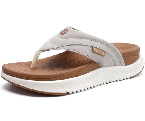ONCAI Women's Arch Support Flip Flops for Summer Comfort