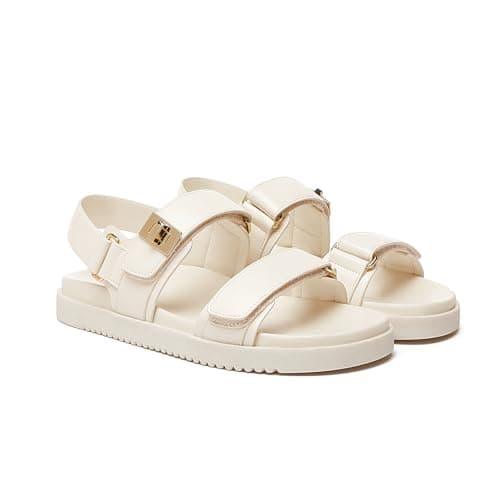 Rihero Women's Comfortable Flat Sandals with Adjustable Straps