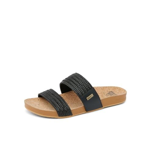 REEF Women's Vista Braid II Slide Sandal, Ultra Soft Cushion Footbed
