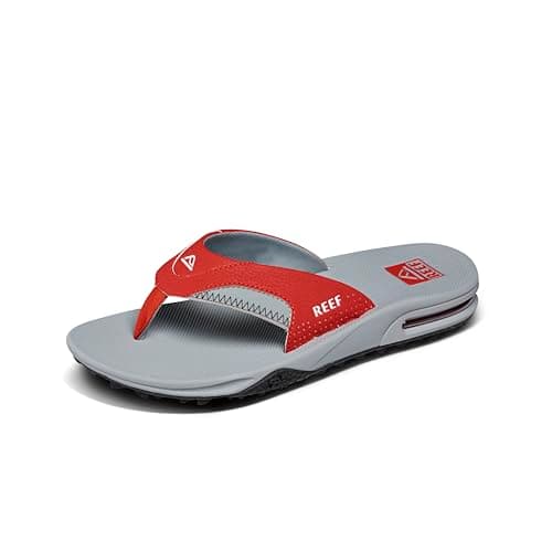 REEF Men's Arch Support Fanning Pregame Flip Flop, Durable Outsole, Water Friendly