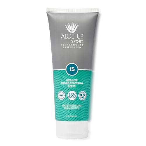 Aloe Up Sport Sunscreen Lotion SPF 30 - Broad Spectrum UVA/UVB Protection - 6 Oz.