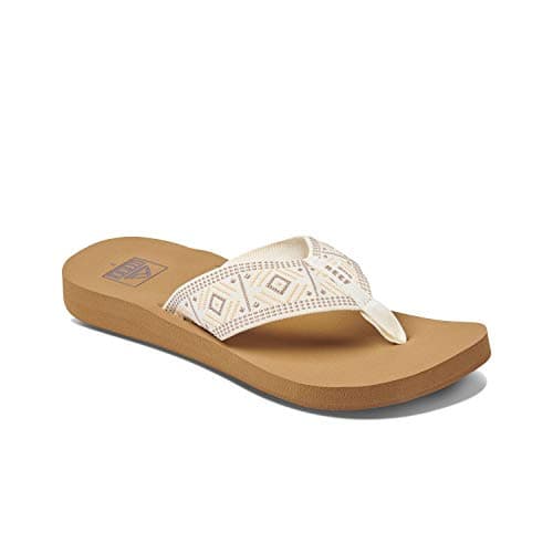 REEF Women's Soft-Woven Strap Beach Flip Flop with Cushion Footbed