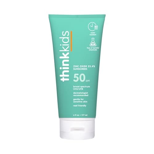 Thinksport Kids SPF 50+ Mineral Sunscreen - Water Resistant & Reef Friendly