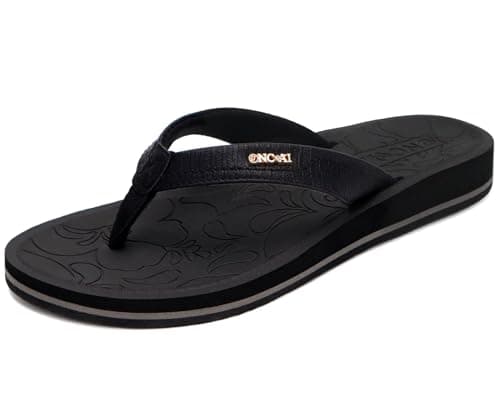 ONCAI Women's Comfortable Summer Flip Flops with Arch Support