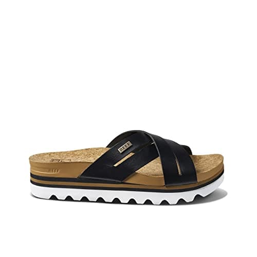 REEF Women's Hi-Cushion Bloom Platform Sandal, Vegan Leather X Strap