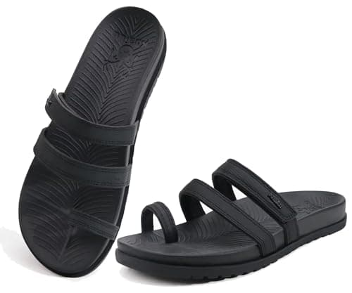 KuaiLu Women's Lightweight Comfort Slides with Arch Support