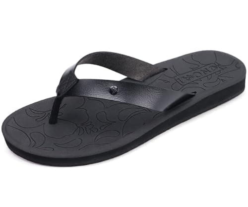 ONCAI Women's Arch Support Yoga Mat Flip Flops with Orthotic Soles (US 5-11)