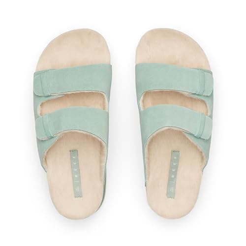 REEF Ojai Ciara Women's Platform Slide, Faux Fur Footbed