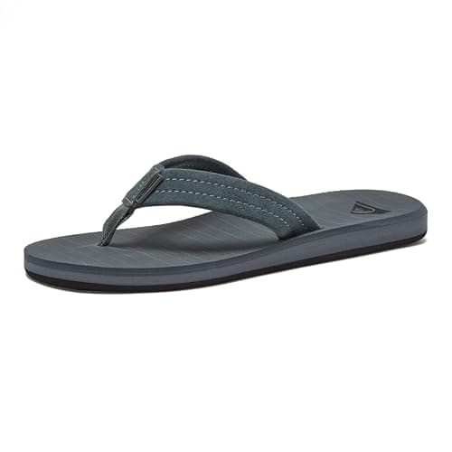 Quiksilver Carver Suede Flip Flops for Men, Size 6-16