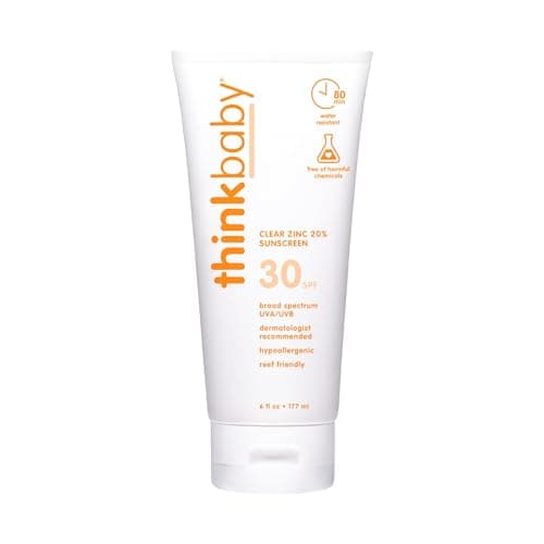 Thinkbaby SPF 50+ Mineral Sunscreen - Safe, Natural UVA/UVB Protection for Babies