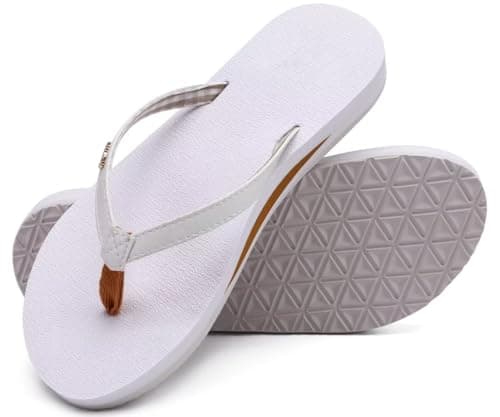 KuaiLu Women's Arch Support Yoga Mat Flip Flops