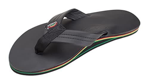 Men's Premier Leather Single Layer Rainbow Sandals