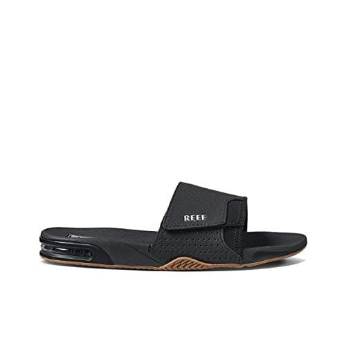 REEF Men's Fanning Slide Sandal, Arch Support, Durable Outsole, Water Friendly