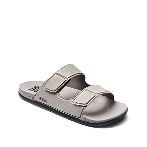 REEF Men's Tradewind Cushion Slides, Adjustable Straps, Ultra Soft Footbed