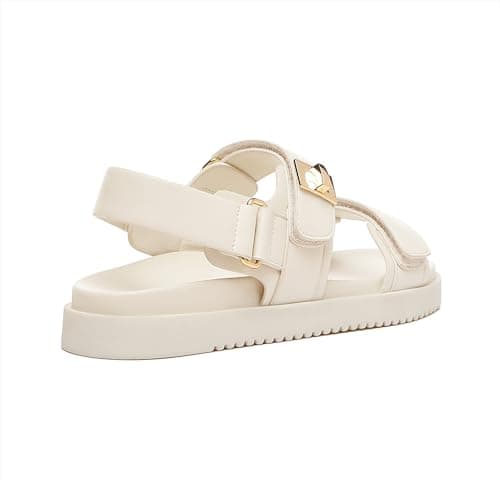 Rihero Women's Comfortable Flat Sandals with Adjustable Straps