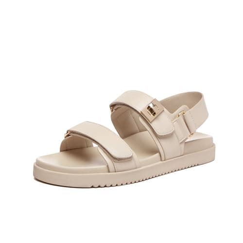 Rihero Women's Comfortable Flat Sandals with Adjustable Straps