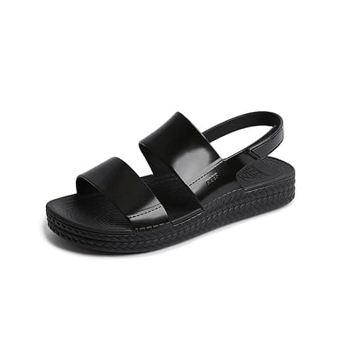 Water-Friendly Platform Sandal for Women with Adjustable Velcro Strap