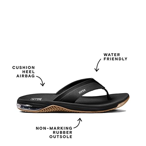 REEF Men's Water Friendly Flip Flop with Cushioning Heel Airbag