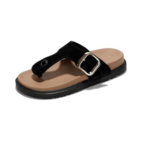 Freida Women's Genuine Suede Platform Sandals Memory Foam Insoles Summer Essentials