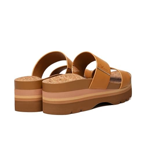Athlefit Women's Summer Flatform Sandals with Arch Support