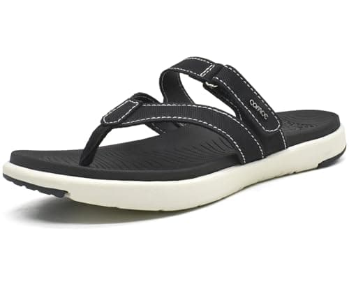 COFACE Women's Fashion Orthotic Flip Flops with Arch Support