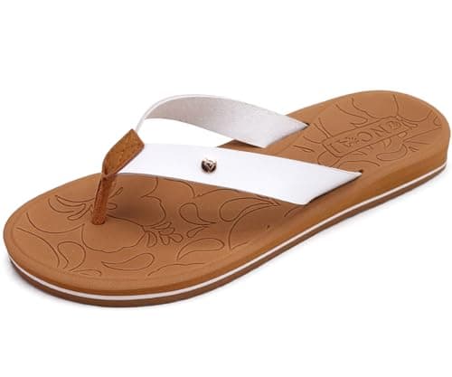ONCAI Women's Arch Support Yoga Mat Flip Flops with Orthotic Soles (US 5-11)