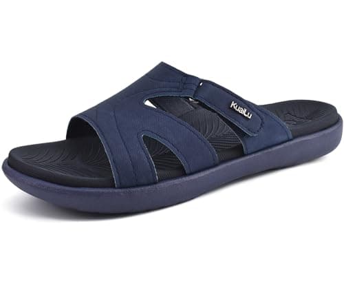 KuaiLu Women's Fashion Orthotic Yoga Mat Slides with Arch Support