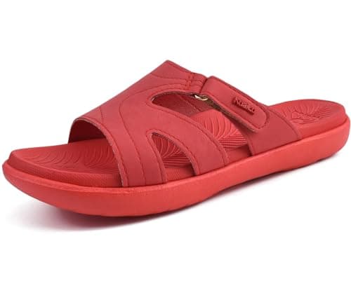 KuaiLu Women's Fashion Orthotic Yoga Mat Slides with Arch Support