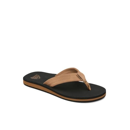 REEF Men's Groundswell Flip Flop Sandal, Premium Suede Straps