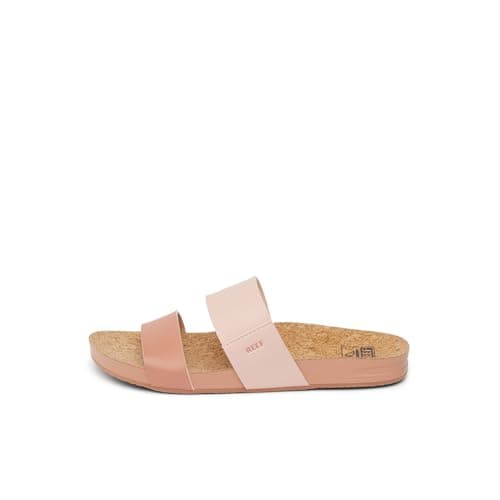 REEF Women's Vista Slide Sandal, Vegan Leather Strap