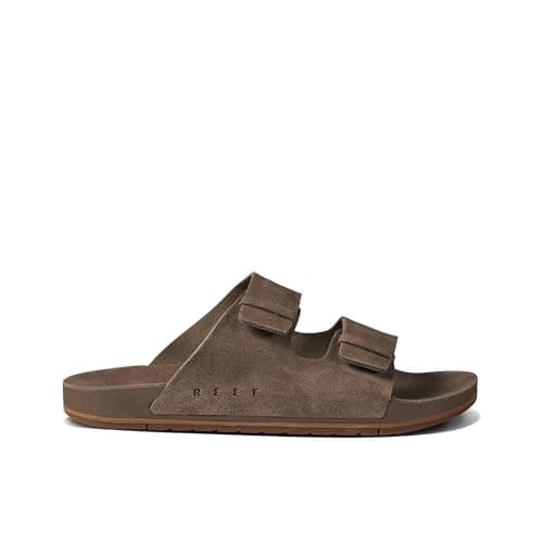 REEF Ojai Two Bar Women's Slide Sandal, Premium Leather, Soft Cushion Comfort