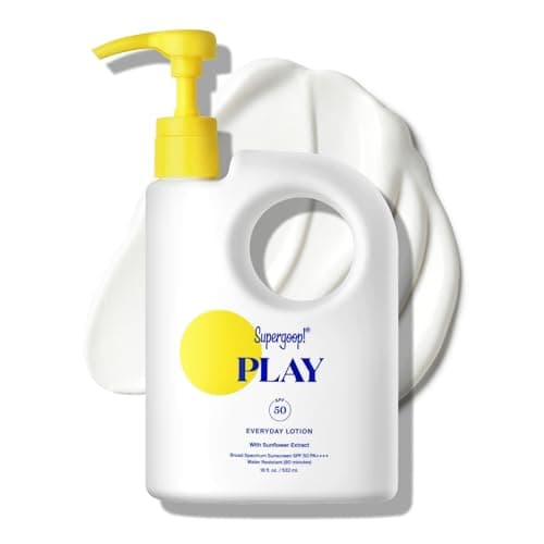 Supergoop! PLAY SPF 50 Everyday Lotion - Broad Spectrum Body & Face Sunscreen for Sensitive Skin