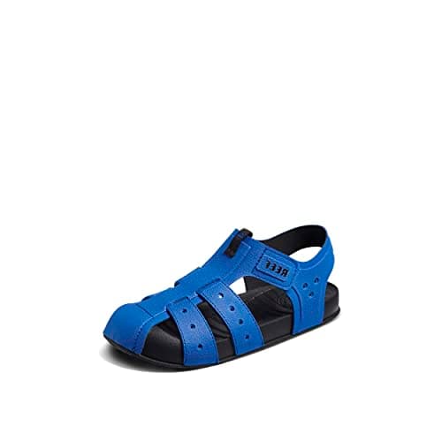REEF Kids' Water Friendly Beachy Fisherman Sandal, Adjustable Velcro Strap