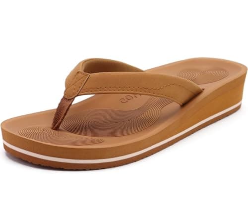 Comfortable COFACE Arch Support Thong Sandals for Women Beach and Indoor-Outdoor