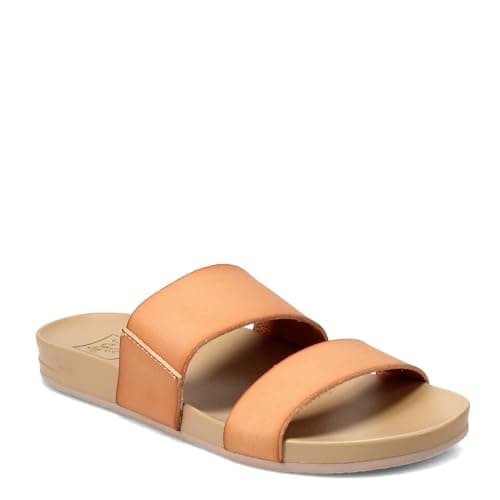 REEF Women's Vista Slide Sandal, Vegan Leather Strap