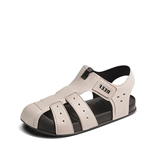 REEF Kids' Water Friendly Beachy Fisherman Sandal, Adjustable Velcro Strap